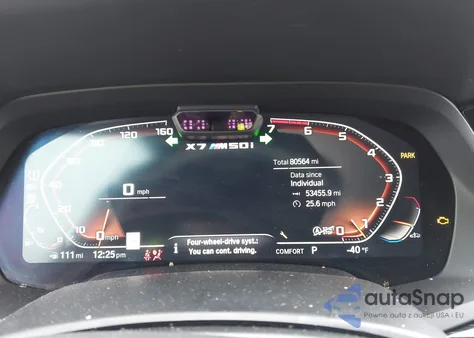 2022 BMW X7 M50I from USA, damaged, VIN 5UXCX6C04N9N07301